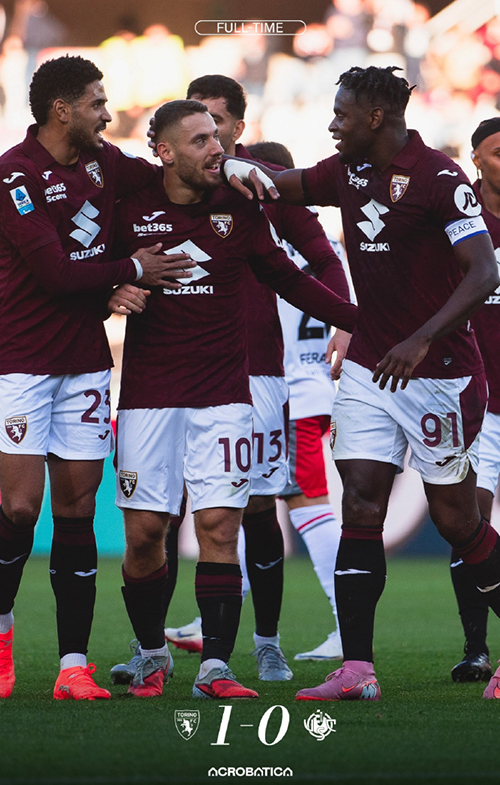 都灵主场1-0克雷莫内塞，弗拉希奇一剑封喉，公牛终结6场不胜