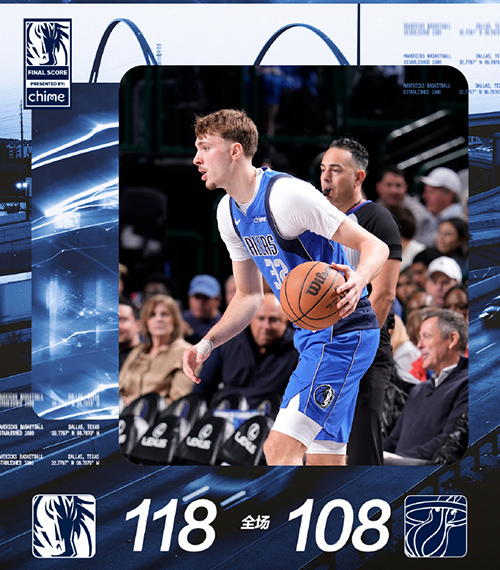 独行侠118-108热火取3连胜，浓眉17+17，弗拉格22分