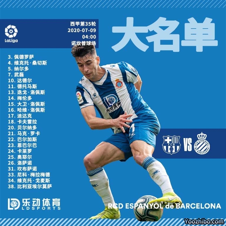 西班牙人vs<a href=/shipin/zuqiuzhibo/barcelona/ target=_blank class=infotextkey>巴萨</a>大名单